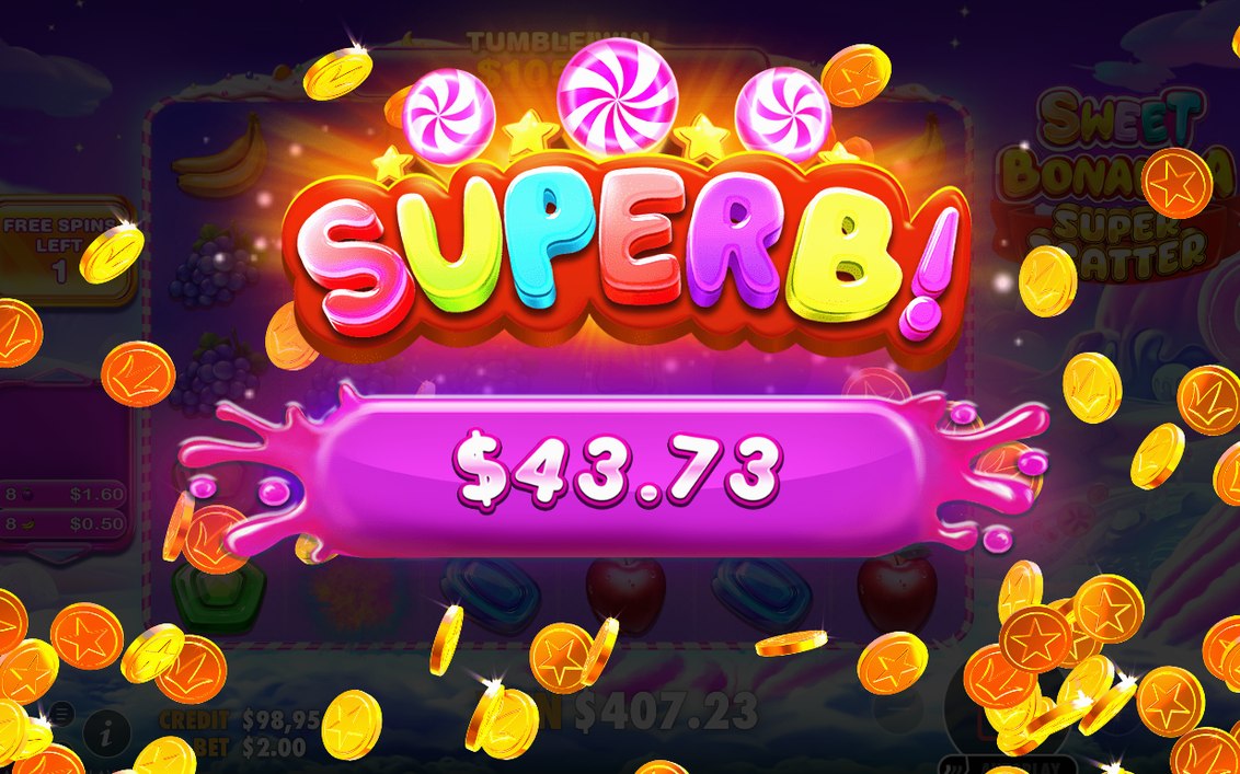 Tumble wins multiplied by values from MULTIPLIER BOMB